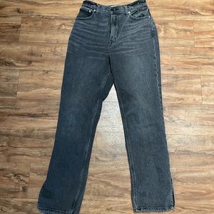 Black Abercrombie 90s straight jeans